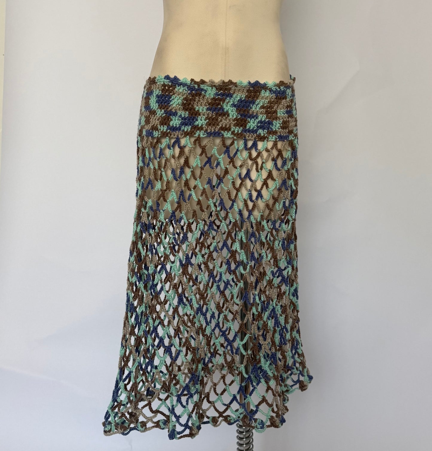 Crochet Mesh Maxi Skirt