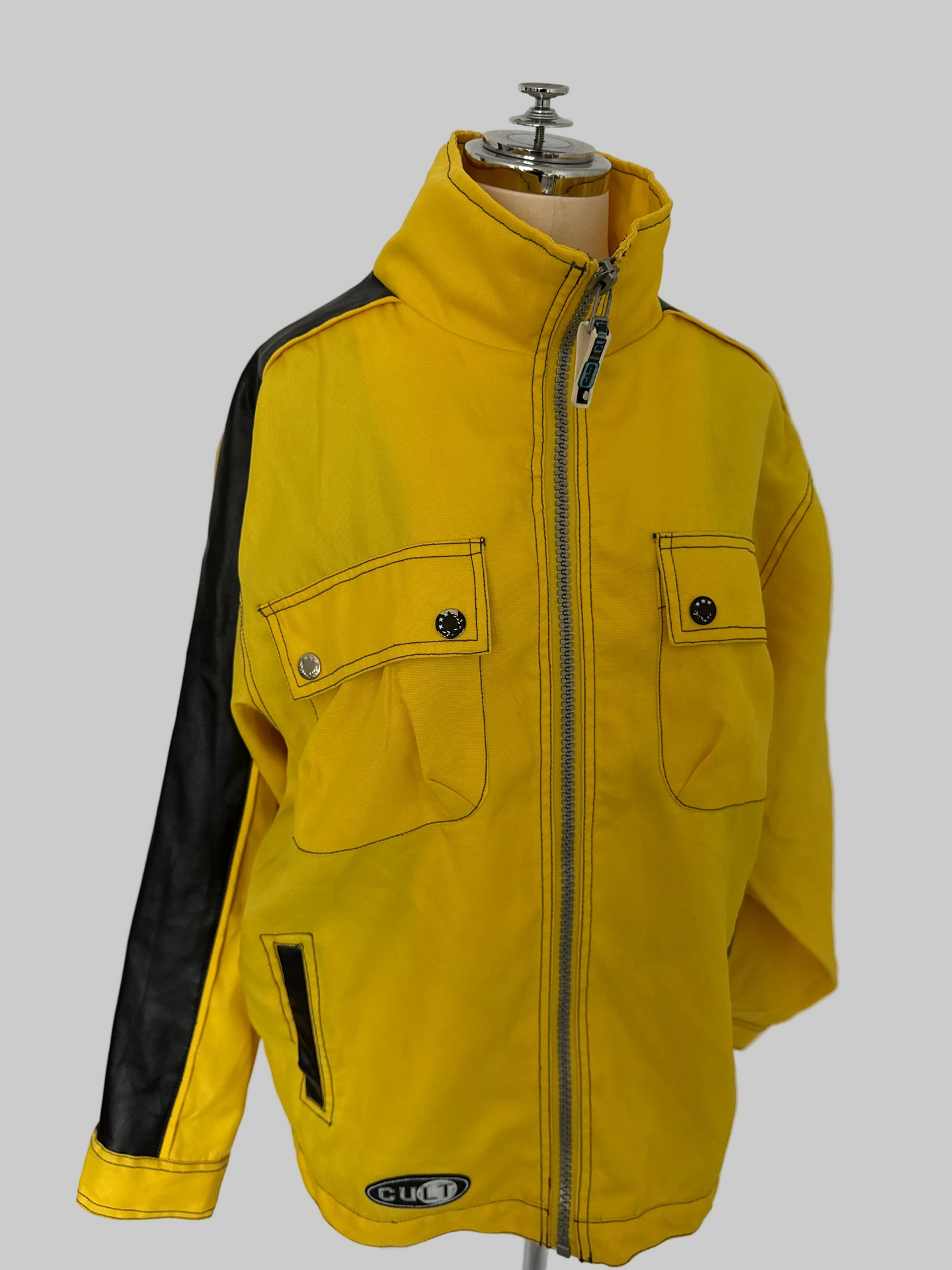 Vintage Cult Yellow Utility Zip Jacket