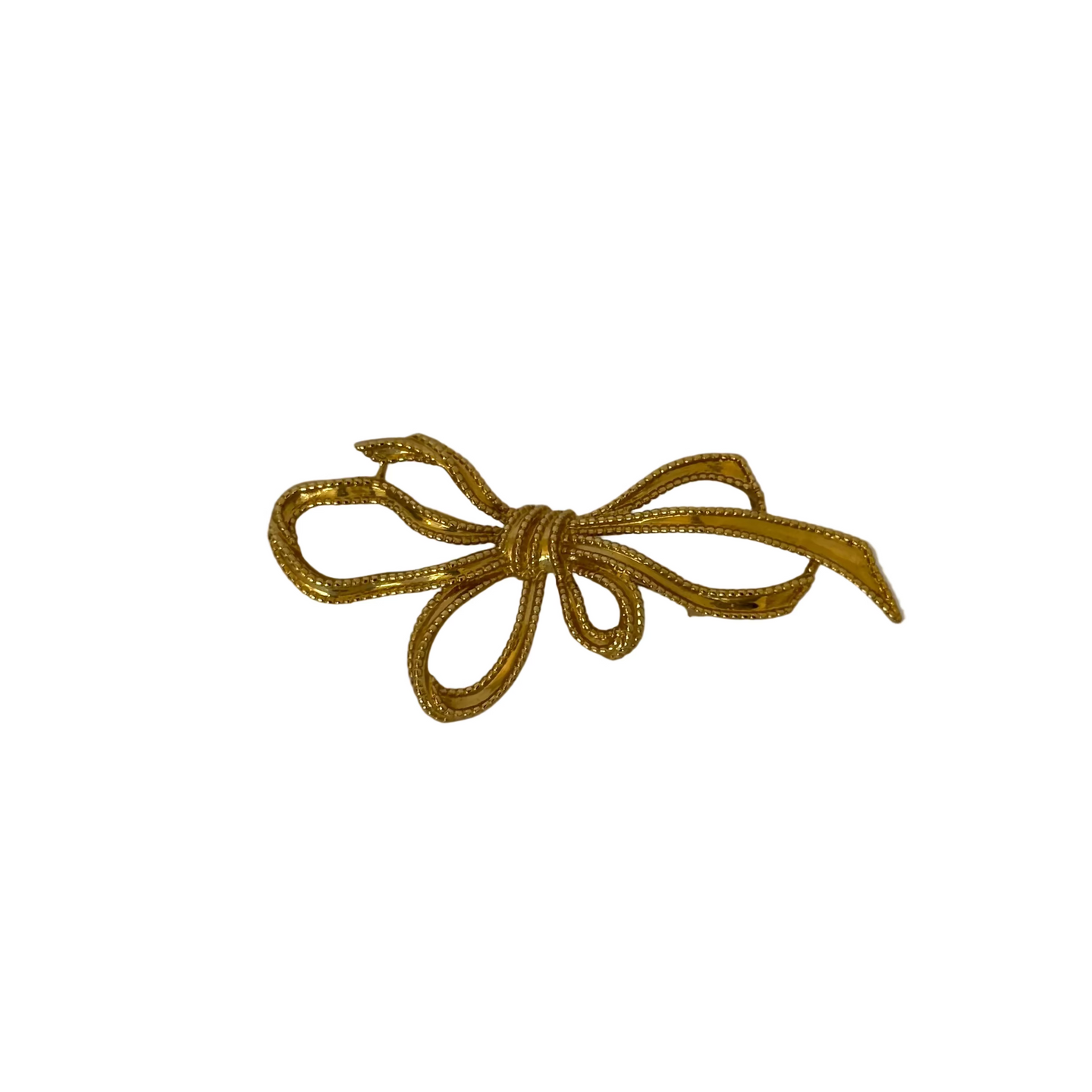 Vintage Trifari Gold Bow Brooch