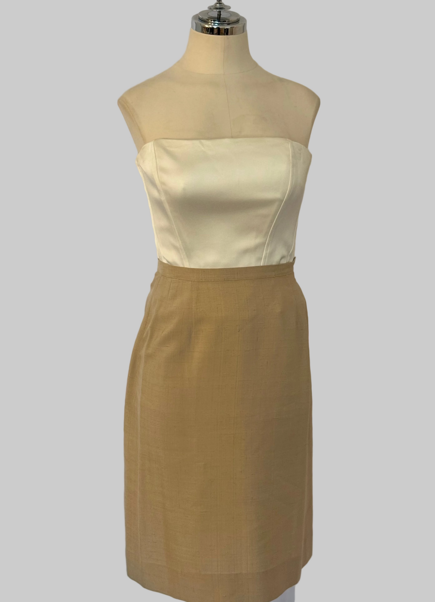 Vintage Oatmeal Pencil Skirt