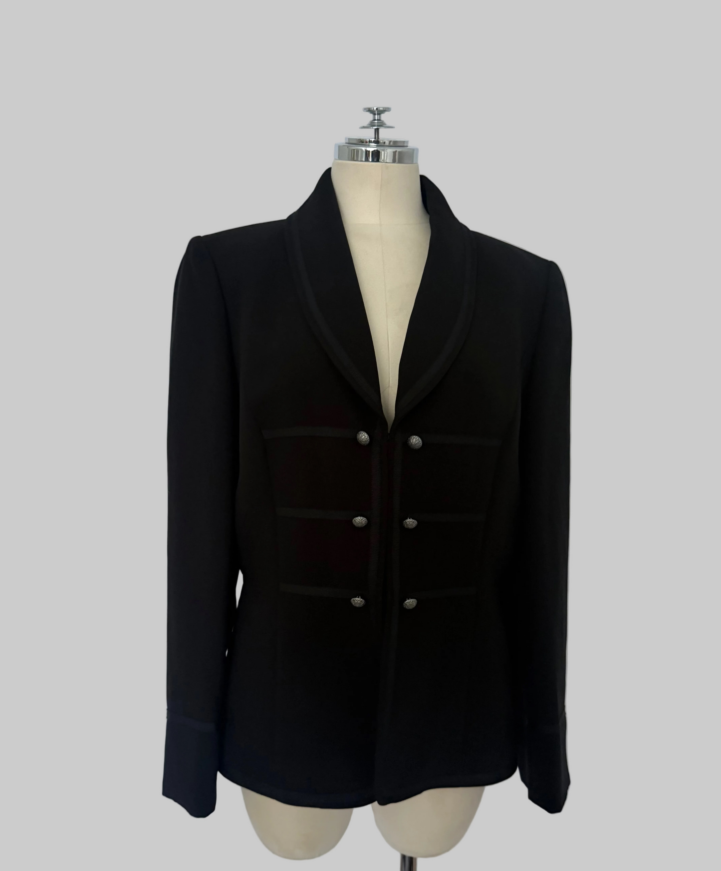 Tahari Military-Inspired Shawl Collar Blazer